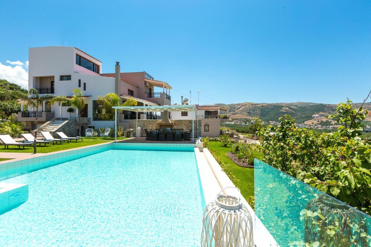 Villa Anemeli - Luxury Pool Villa With Gorgeous Seaview Kíssamos Buitenkant foto