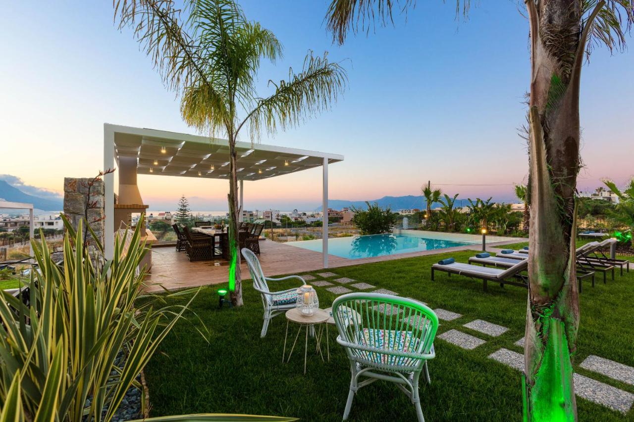 Villa Anemeli - Luxury Pool Villa With Gorgeous Seaview Kíssamos Buitenkant foto