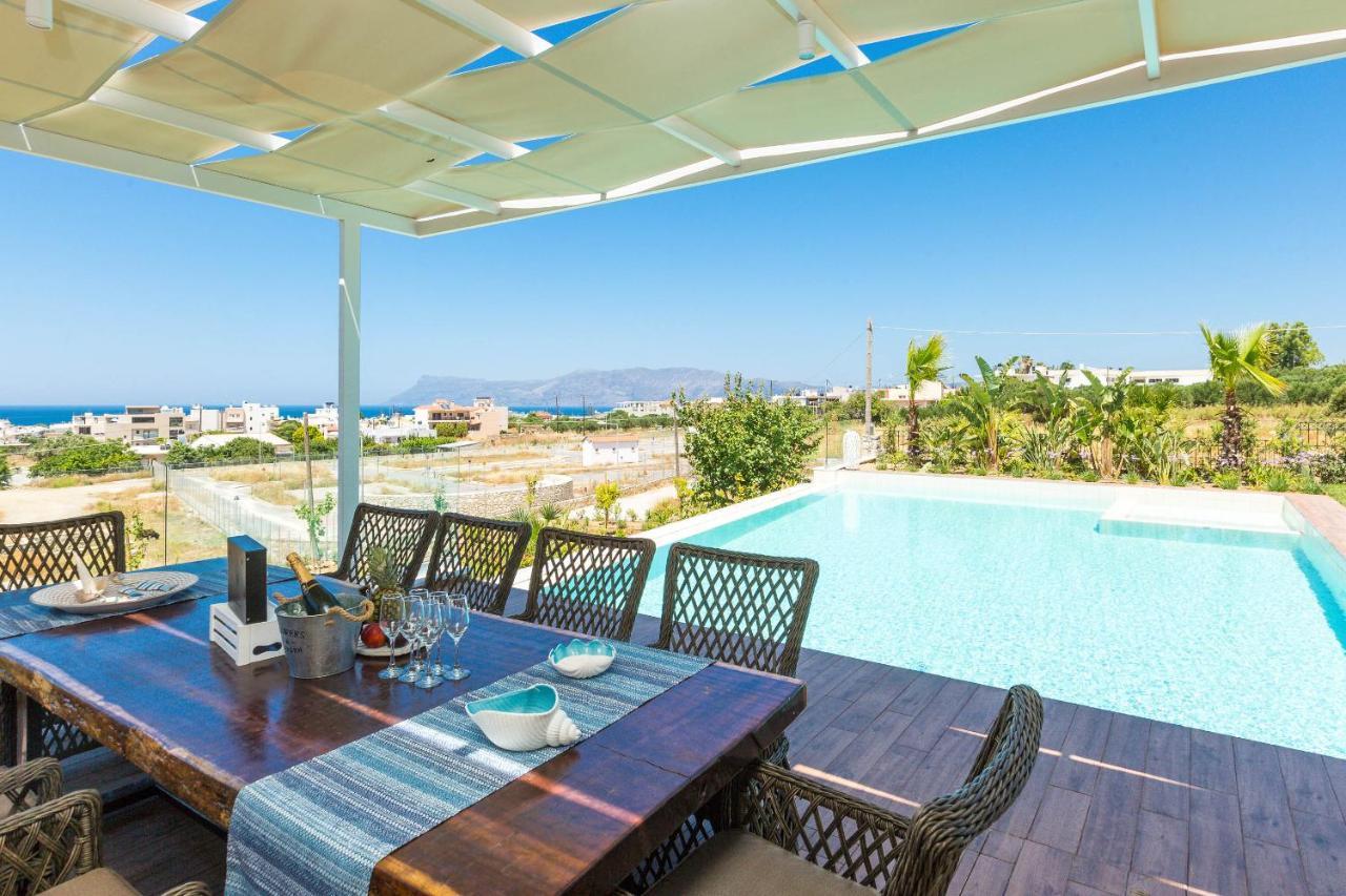 Villa Anemeli - Luxury Pool Villa With Gorgeous Seaview Kíssamos Buitenkant foto